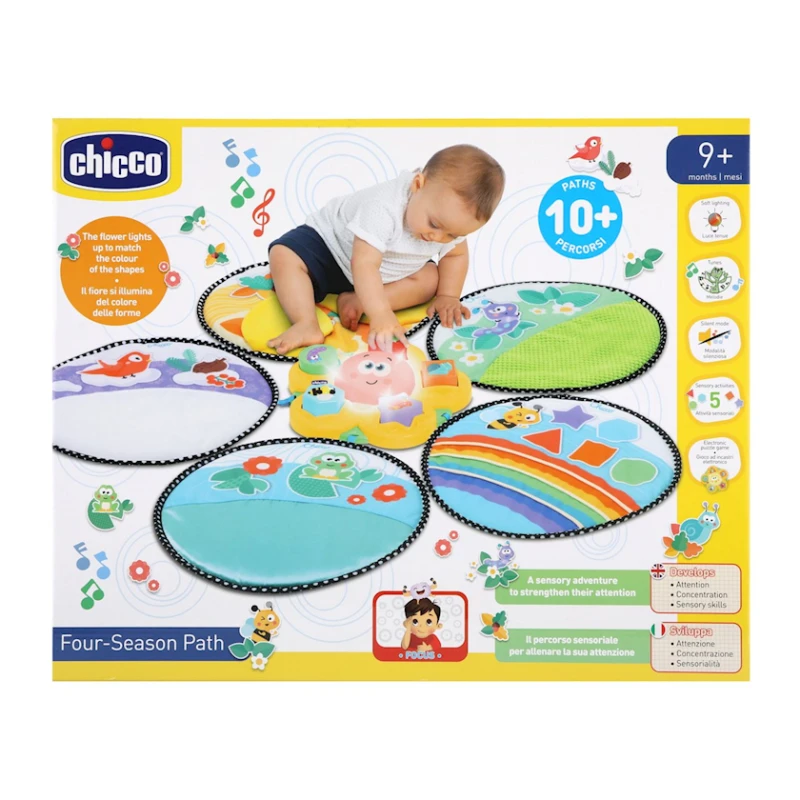 Игровой коврик Chicco дорога четырех сезонов, желтый Игровой коврик Chicco дорога четырех сезонов, желтый