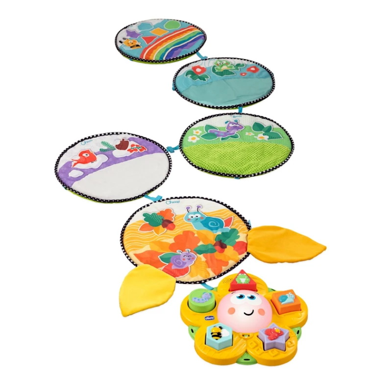 Игровой коврик Chicco дорога четырех сезонов, желтый Игровой коврик Chicco дорога четырех сезонов, желтый