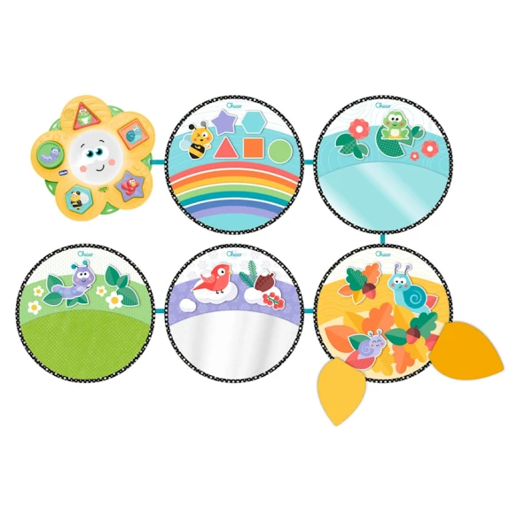 Игровой коврик Chicco дорога четырех сезонов, желтый Игровой коврик Chicco дорога четырех сезонов, желтый