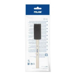 Губка-кисть для лепки Milan, короткая деревянная ручка, 25 мм, губка, для акварели и водных техник - FRC-04132101