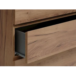 Комод JYSK Limfjorden, 81x101x48 см, 4 ящика, коричневый Комод JYSK Limfjorden, 81x101x48 см, 4 ящика, коричневый