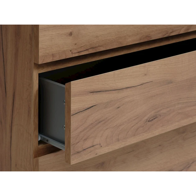 Комод JYSK Limfjorden, 81x101x48 см, 4 ящика, коричневый