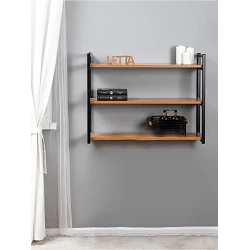 Полка 61x26x75 см, ЛДСП, коричневая Полка 61x26x75 см, ЛДСП, коричневая