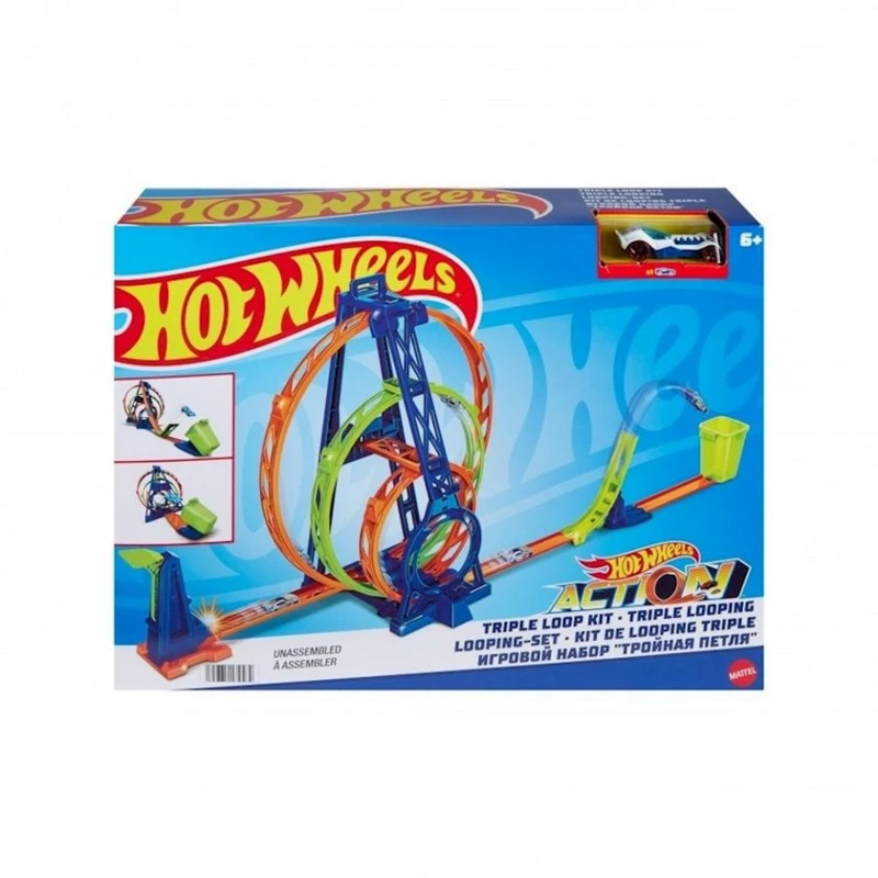 Автотрек Hot Wheels Action HMX37 Тройная петля, 6+ лет