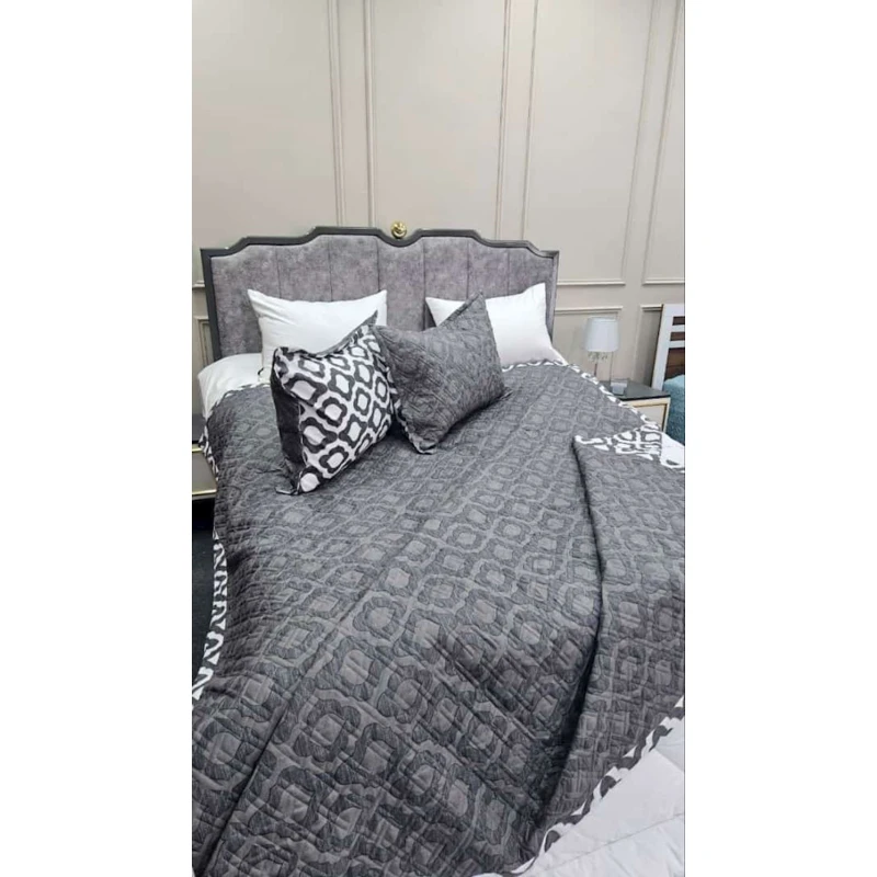 Набор покрывала и наволочек Pima Cotton SHA-0000713 230x250 см, 50х70 см, серый