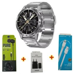 Ağıllı saat Smart Watch dt70 Plus Silver Steel + Free Gift