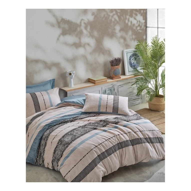 Комлпект постельного белья Cotton Box 007, пододеяльник 200х220, простыня 240х260, наволочки 50х70, двухспальный, хлопок, разноцветный