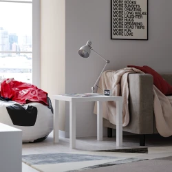 Журнальный столик Mio Tesoro Энкель 50, ДСП/ХДФ, белый, 50х50х45 см