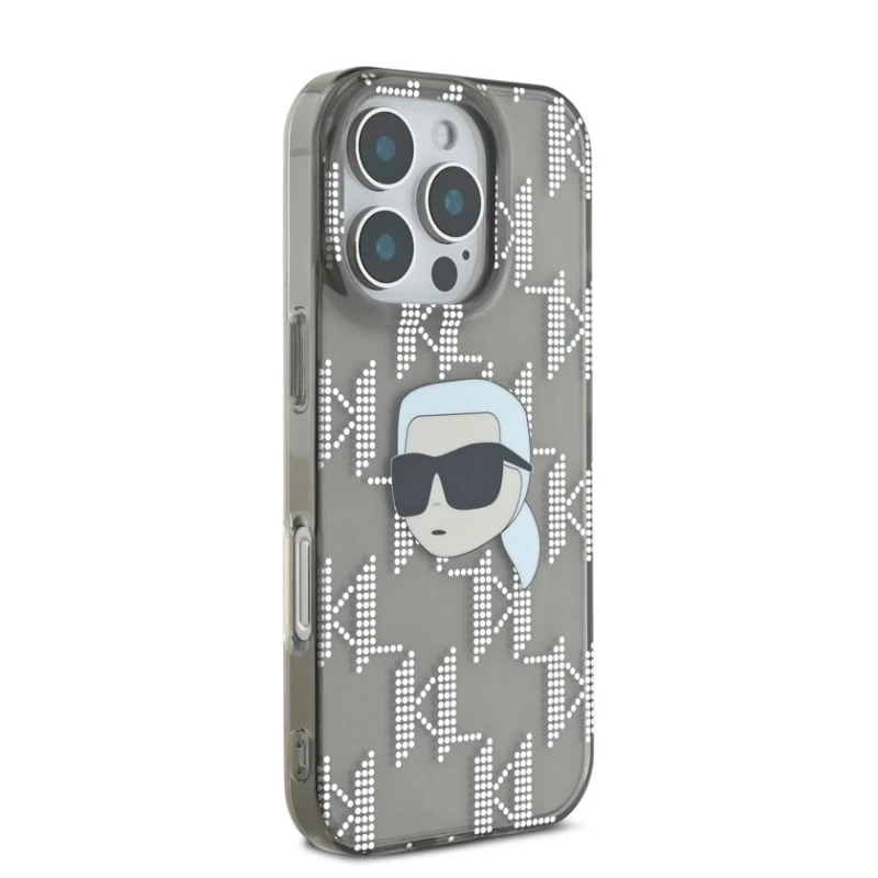 Чехол Karl Lagerfeld Head Monogram для Apple iPhone 16 Pro, Black Чехол Karl Lagerfeld Head Monogram для Apple iPhone 16 Pro, Black