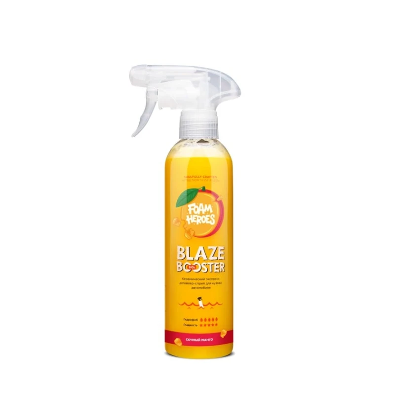 Детейлер-спрей Foam Heroes Blaze Booster Mango FHB082, 500 мл Детейлер-спрей Foam Heroes Blaze Booster Mango FHB082, 500 мл
