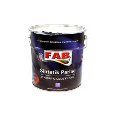 İnşaat boyası FAB SOG_6099, sintetik, parlaq, açıq göy, 15 l