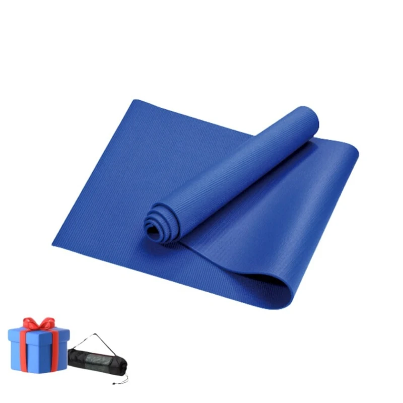 Yoqa üçün xalça Kahn_0071, PVC, göy, 173x61x0.8 sm, 450 q