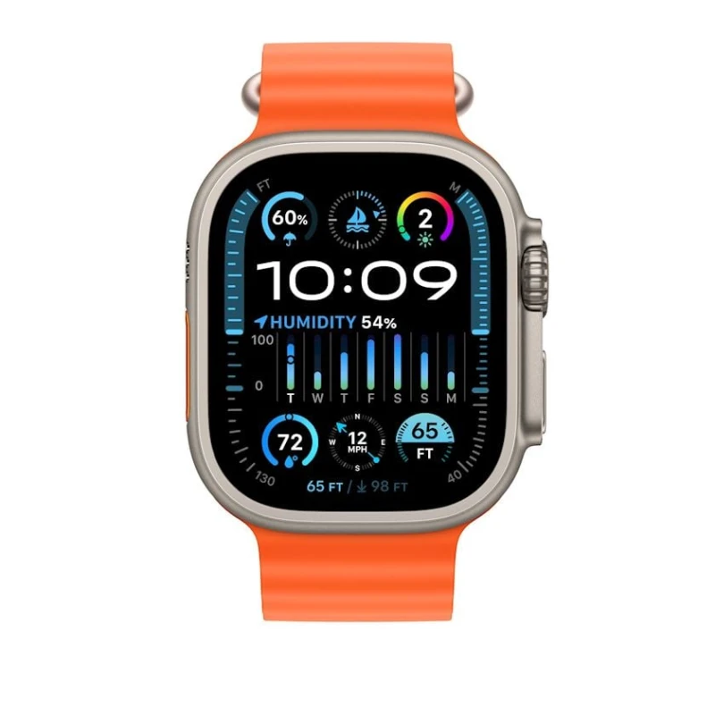 Qayış Apple Ocean Band Apple iWatch 49mm üçün Orange (MT653AM/A)