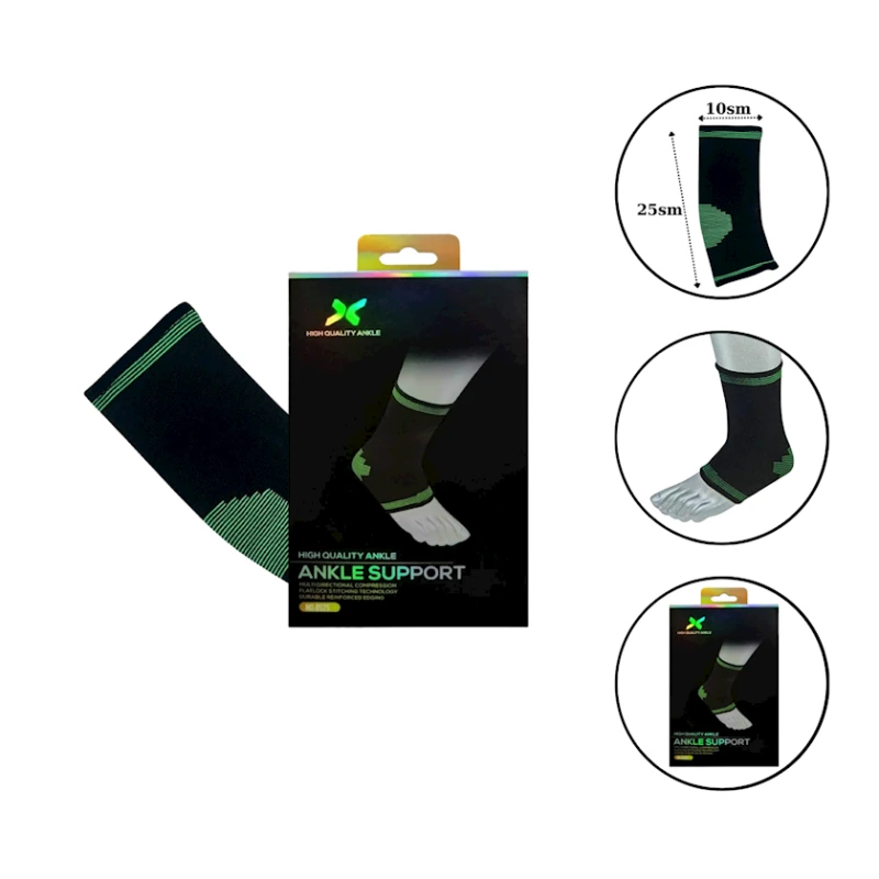 Суппорт лодыжки High Quality 6828/4, черный, полиэстер/нейлон/спандекс Суппорт лодыжки High Quality 6828/4, черный, полиэстер/нейлон/спандекс