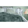Комплект постельного белья Yataş Lesly Triola, одеяло 195x215 см, простыня 160x200 см, наволочки 50x70 см 2 шт, двуспальный, хлопок/полиэстер, Yeşil