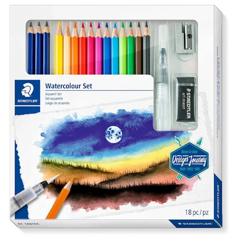 Набор для рисования Staedtler Watercolour Set, 18 предметов Набор для рисования Staedtler Watercolour Set, 18 предметов