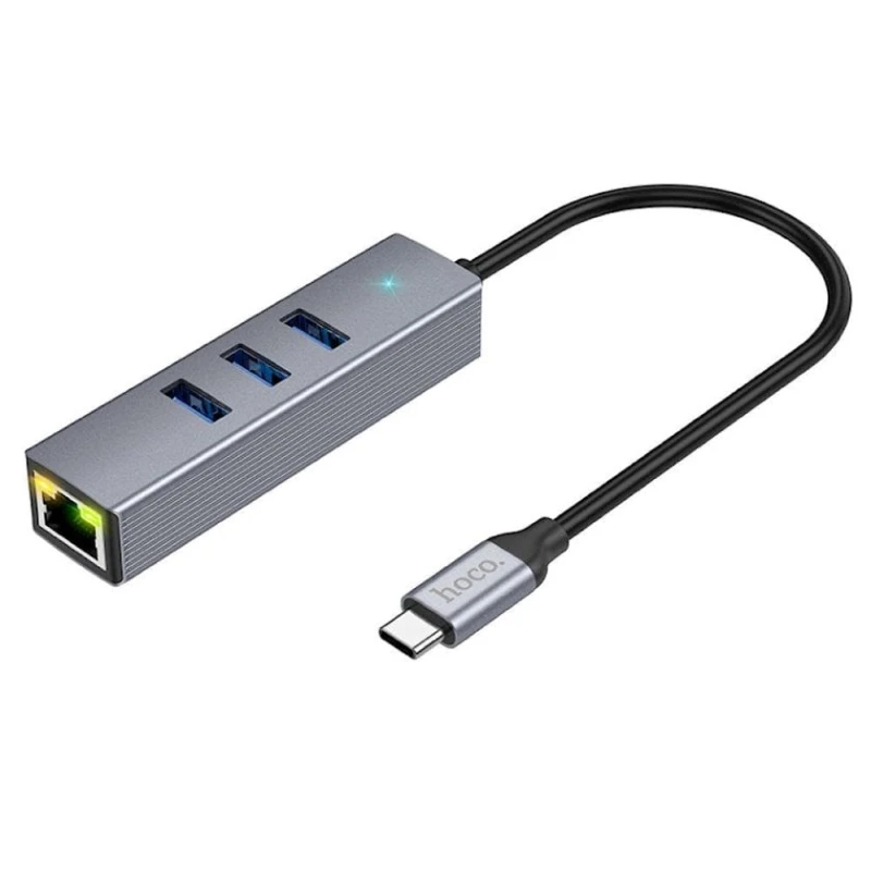 USB HUB Hoco HB34 Easy 4 in 1 Grey