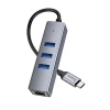 USB HUB Hoco HB34 Easy 4 in 1 Grey