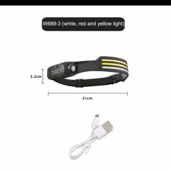 Налобный фонарь F35-ag-040, черный