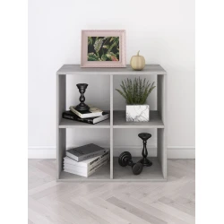 Stellaj 3563_StellajKubGrey, 70х71х37 sm, LDSP, boz