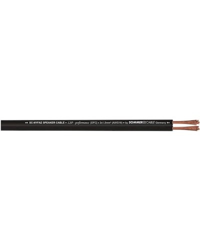 Akustik kabel Sommer Cable 420-0150-SW, keçiriciləri oksigensiz misdən hazırlanıb 2x1.5 mm². Keçirici sayı: 2. Daxili ötürücü (sim sayı x simlərin diametri): 84x0.15 mm.