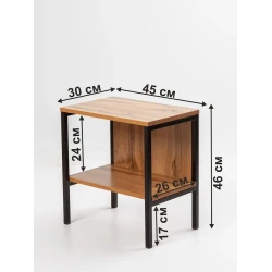 Тумба 46x30x45 см, ЛДСП, коричневая Тумба 46x30x45 см, ЛДСП, коричневая