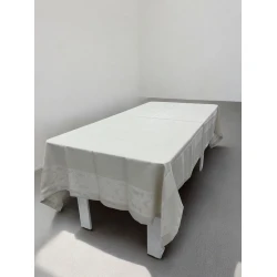 Süfrə Narlı NRl-00678, teflon, ağ, 160х300 sm