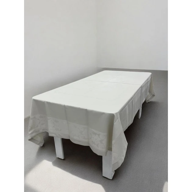 Süfrə Narlı NRl-00678, teflon, ağ, 160х300 sm