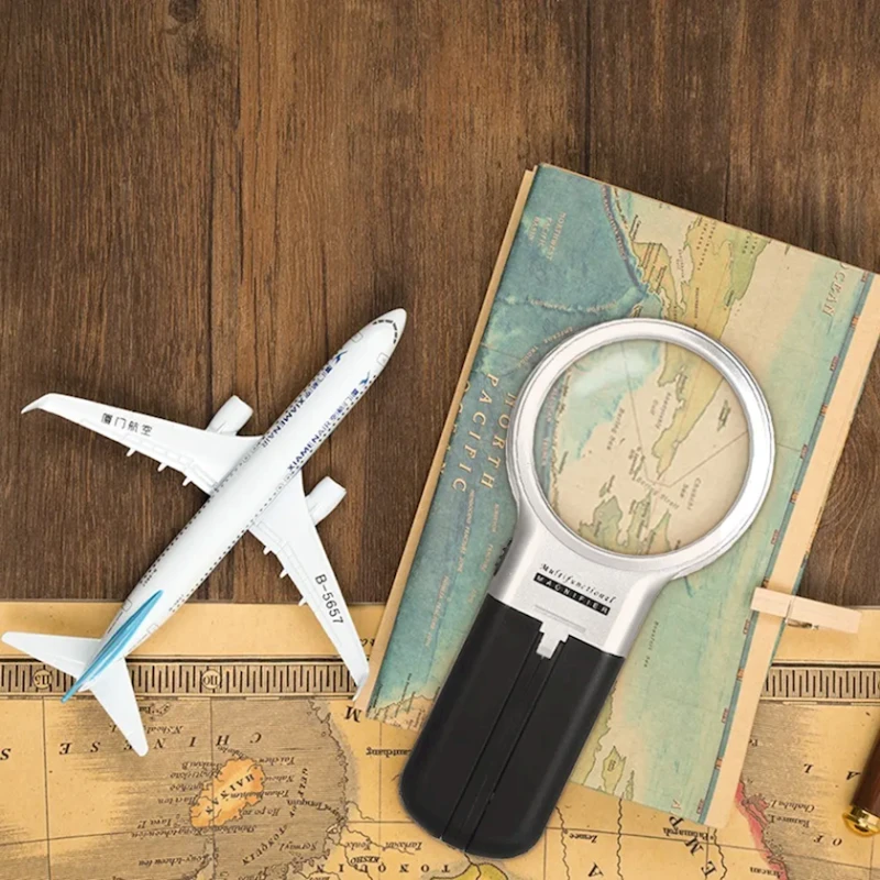 Лупа TH-7006, 3X, 62 мм, пластик, черная Лупа TH-7006, 3X, 62 мм, пластик, черная