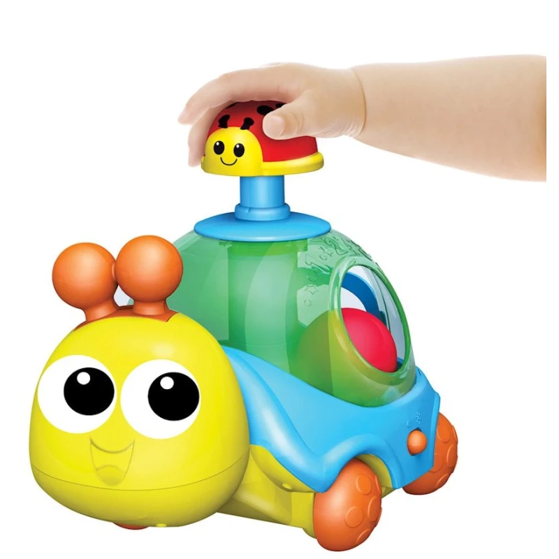 Təkərli oyuncaq Winfat İlbiz Spin'N Pull, 17x19x24 sm, 12 aydan Təkərli oyuncaq Winfat İlbiz Spin'N Pull, 17x19x24 sm, 12 aydan