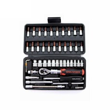 Avtomobil üçün əl aləti dəsti WorldForce 11503, 46 parça 1/4''