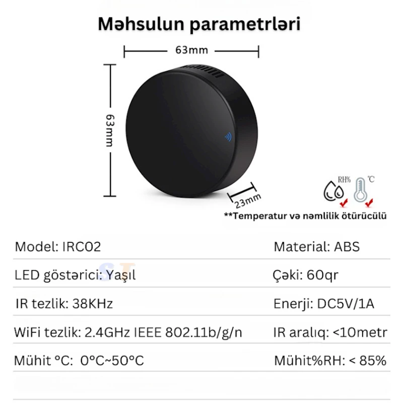 Пульт управления для умного дома Tuyaс датчиком температуры и влажности (ST_9870040742564) Пульт управления для умного дома Tuyaс датчиком температуры и влажности (ST_9870040742564)