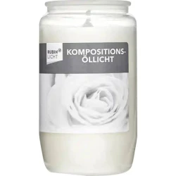 Свеча Rubin Licht масляная лампа N3, Белый