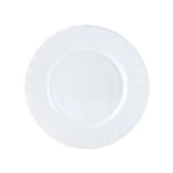 Boşqab Porcelaire SF-234, dairəvi, şüşə, ağ, 19.5 sm