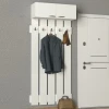 Вешалка Ev Plus Yonca, ЛДСП, 200x90x31 см, белая Вешалка Ev Plus Yonca, ЛДСП, 200x90x31 см, белая