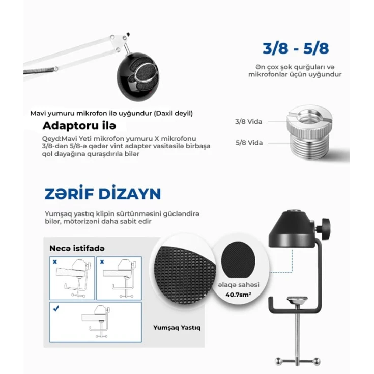 Стойка для микрофона Neewer NW-35W Стойка для микрофона Neewer NW-35W