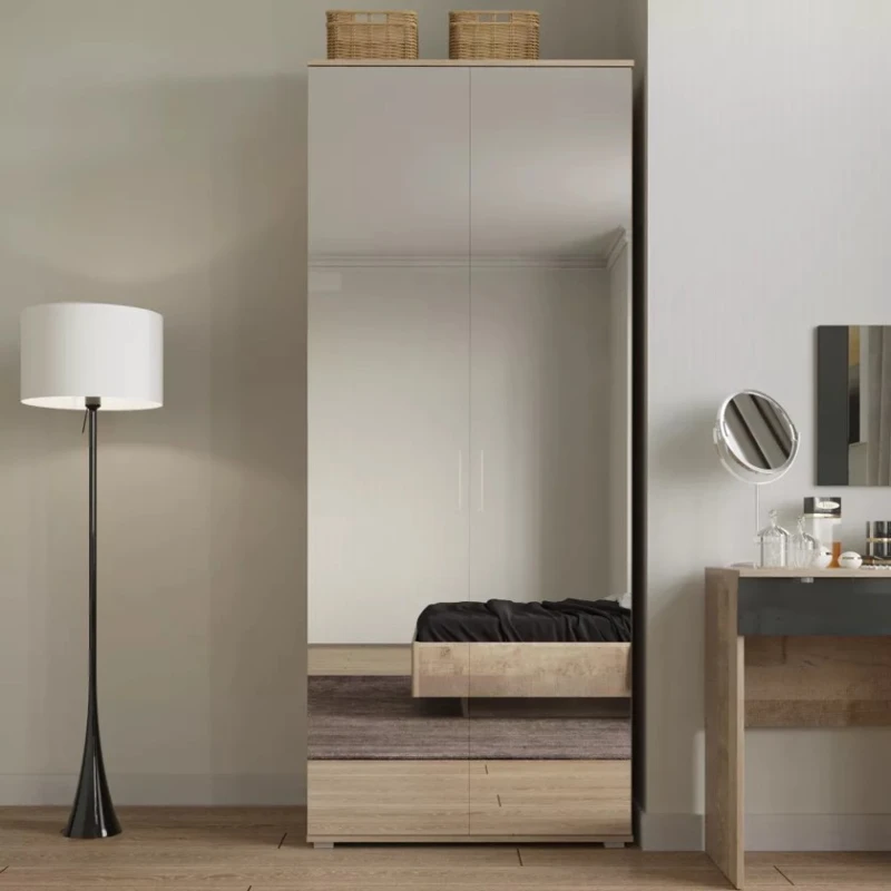 Шкаф Art Mebel Art-60-35, бежевый, ламинат, 210х60х50 см