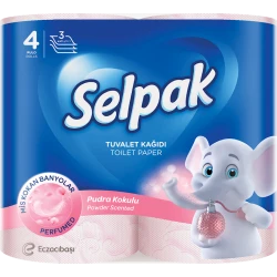 Туалетная бумага Selpak Comfort, 3-х слойная, 4 рулона
