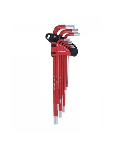 Altıbucaqlı açarlar dəsti Workpro W022031-1, 9 əd