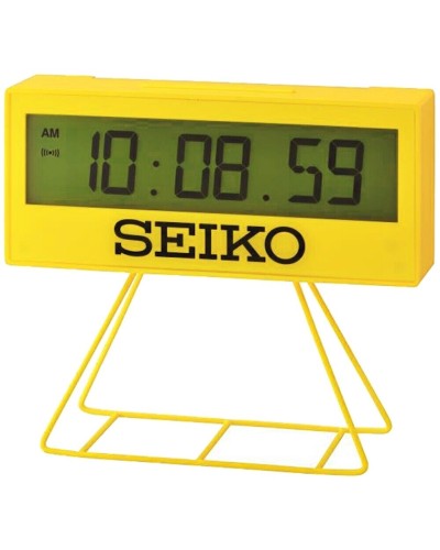 Masaüstü saat Seiko QHL083Y, 17.6x7.6x4.2 sm, sarı