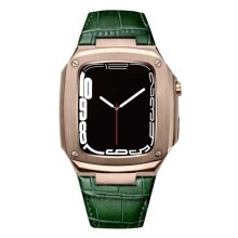 Qayış və çexol SW683 Apple Watch 44/45mm üçün Green/Gold