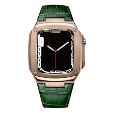 Qayış və çexol SW683 Apple Watch 44/45mm üçün Green/Gold