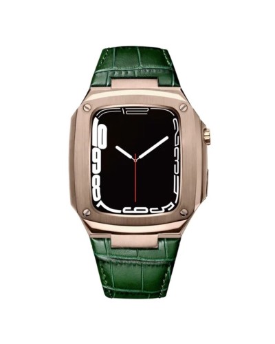 Qayış və çexol SW683 Apple Watch 44/45mm üçün Green/Gold