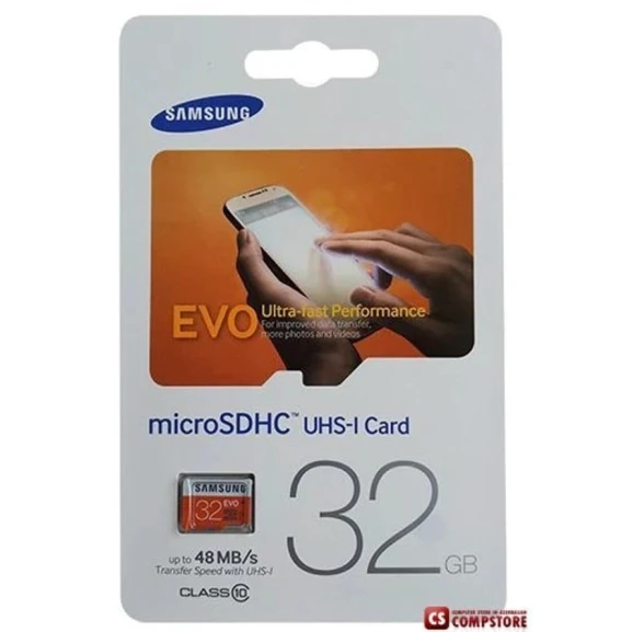 Карта памяти microSD Samsung EVO 32GB Class 10 Micro SDHC Card Карта памяти microSD Samsung EVO 32GB Class 10 Micro SDHC Card