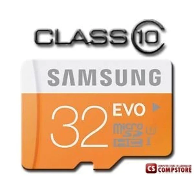 Карта памяти microSD Samsung EVO 32GB Class 10 Micro SDHC Card Карта памяти microSD Samsung EVO 32GB Class 10 Micro SDHC Card