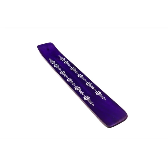 Buxur üçün taxta altlıq, naxışlı, göy Buxur üçün taxta altlıq, naxışlı, göy