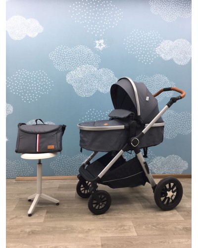 Uşaq arabası Kidilo H2D-GREY, boz