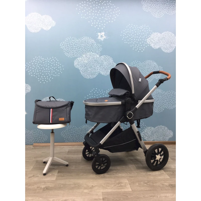 Детская коляска Kidilo H2D-GREY, серая
