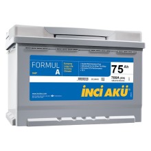Akkumulator İnci Akü Formul A L+ 72Ah Boz