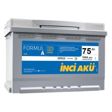 Akkumulator İnci Akü Formul A L+ 72Ah Boz